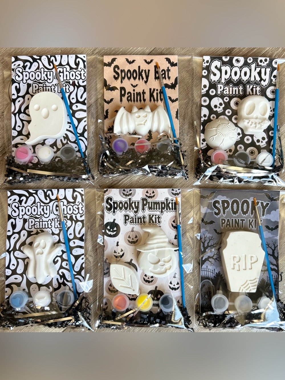 6ct Halloween paint kits